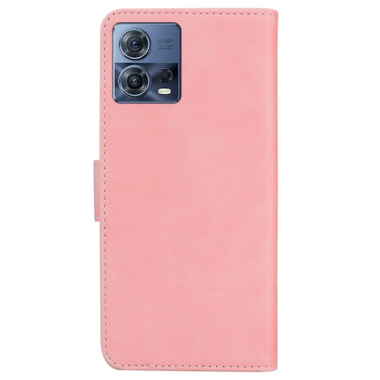 For Motorola Moto S30 Pro 5G / Edge 30 Fusion Skin Feel Pure Color Flip Leather Phone Case