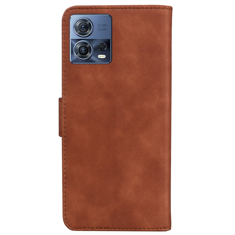 For Motorola Moto S30 Pro 5G / Edge 30 Fusion Skin Feel Pure Color Flip Leather Phone Case