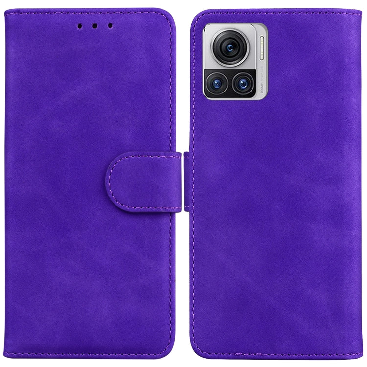For Motorola Moto X30 Pro 5G / Edge 30 Ultra Skin Feel Pure Color Flip Leather Phone Case