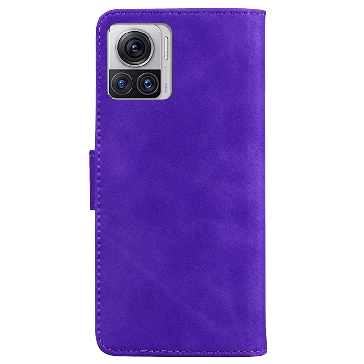 For Motorola Moto X30 Pro 5G / Edge 30 Ultra Skin Feel Pure Color Flip Leather Phone Case