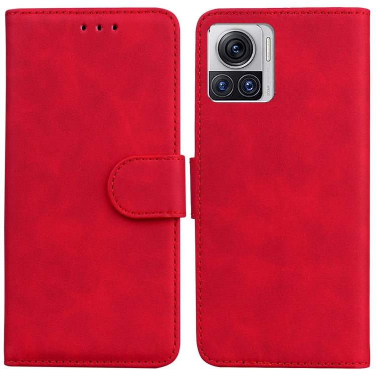 For Motorola Moto X30 Pro 5G / Edge 30 Ultra Skin Feel Pure Color Flip Leather Phone Case