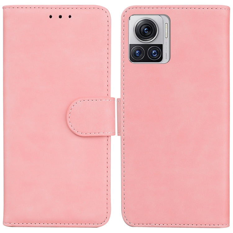 For Motorola Moto X30 Pro 5G / Edge 30 Ultra Skin Feel Pure Color Flip Leather Phone Case