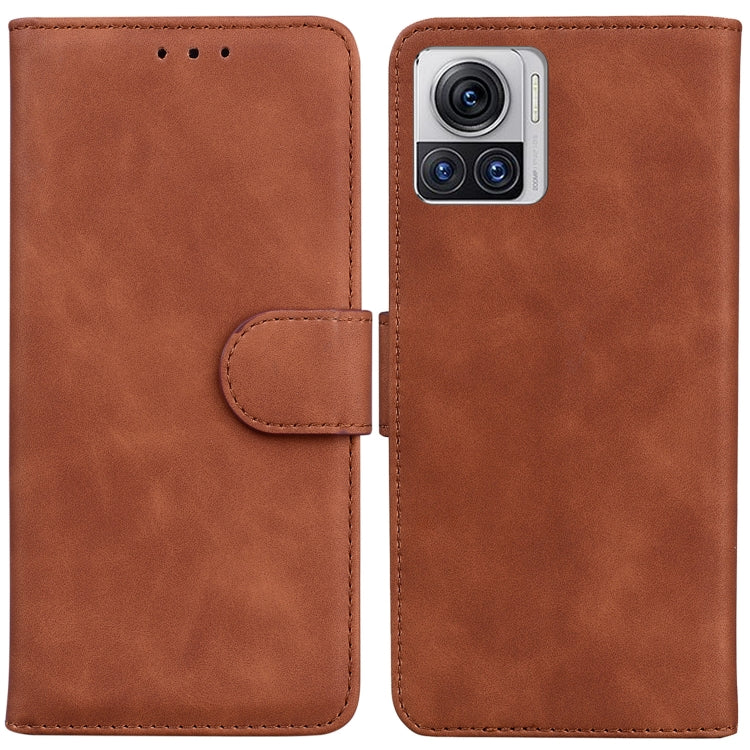 For Motorola Moto X30 Pro 5G / Edge 30 Ultra Skin Feel Pure Color Flip Leather Phone Case