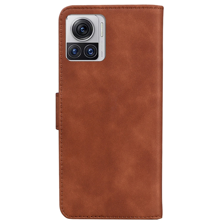 For Motorola Moto X30 Pro 5G / Edge 30 Ultra Skin Feel Pure Color Flip Leather Phone Case