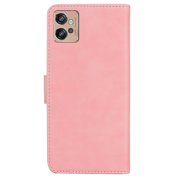For Motorola Moto G32 Skin Feel Pure Color Flip Leather Phone Case