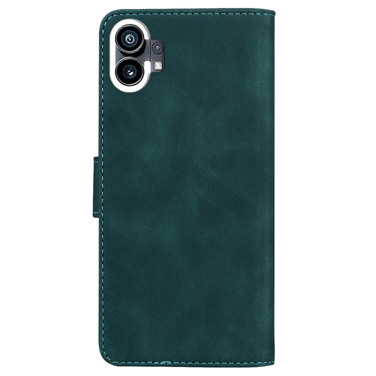 For Nothing Phone 1 Skin Feel Pure Color Flip Leather Phone Case