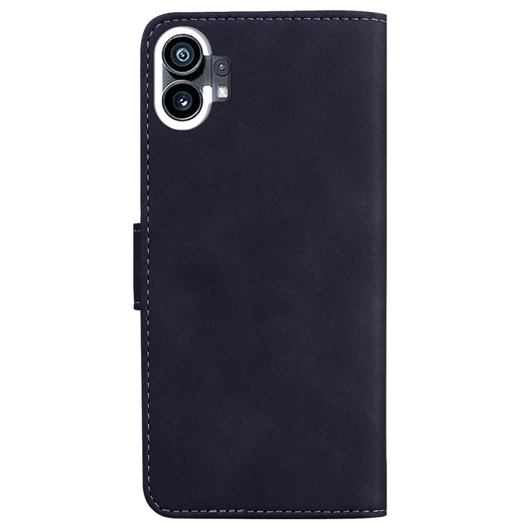 For Nothing Phone 1 Skin Feel Pure Color Flip Leather Phone Case