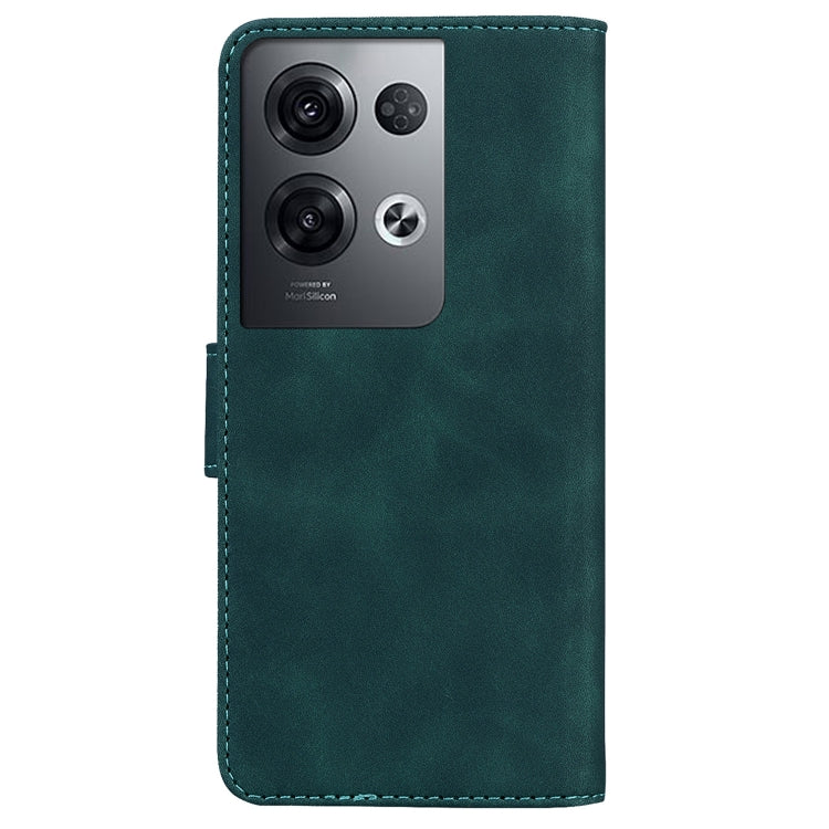 For OPPO Reno8 Pro Skin Feel Pure Color Flip Leather Phone Case