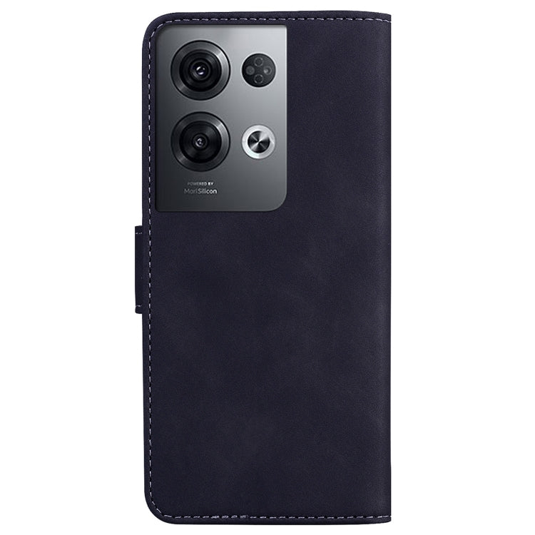 For OPPO Reno8 Pro Skin Feel Pure Color Flip Leather Phone Case