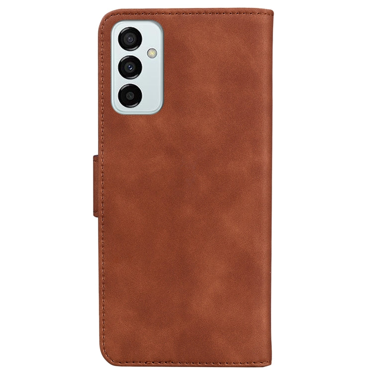For Samsung Galaxy M13 4G Skin Feel Pure Color Flip Leather Phone Case
