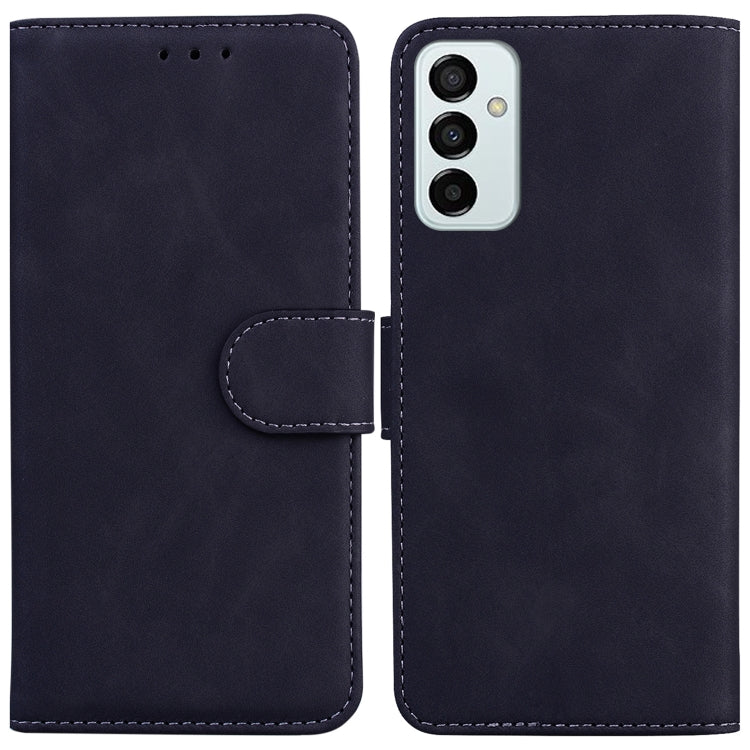 For Samsung Galaxy M13 4G Skin Feel Pure Color Flip Leather Phone Case