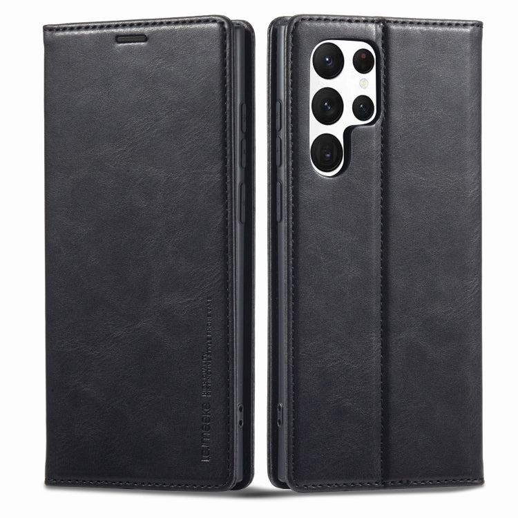 For Samsung Galaxy S22 Ultra 5G LC.IMEEKE RFID Anti-theft Leather Phone Case