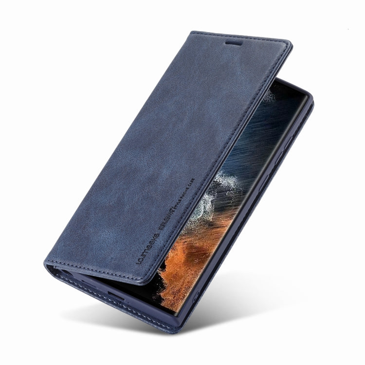 For Samsung Galaxy S22 Ultra 5G LC.IMEEKE RFID Anti-theft Leather Phone Case