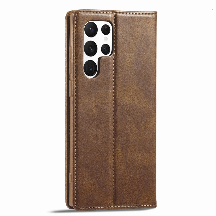 For Samsung Galaxy S22 Ultra 5G LC.IMEEKE RFID Anti-theft Leather Phone Case