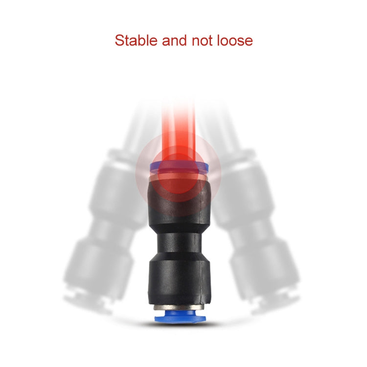 PU-14 LAIZE 10pcs PU Plastic Straight Pneumatic Quick Fitting Connector