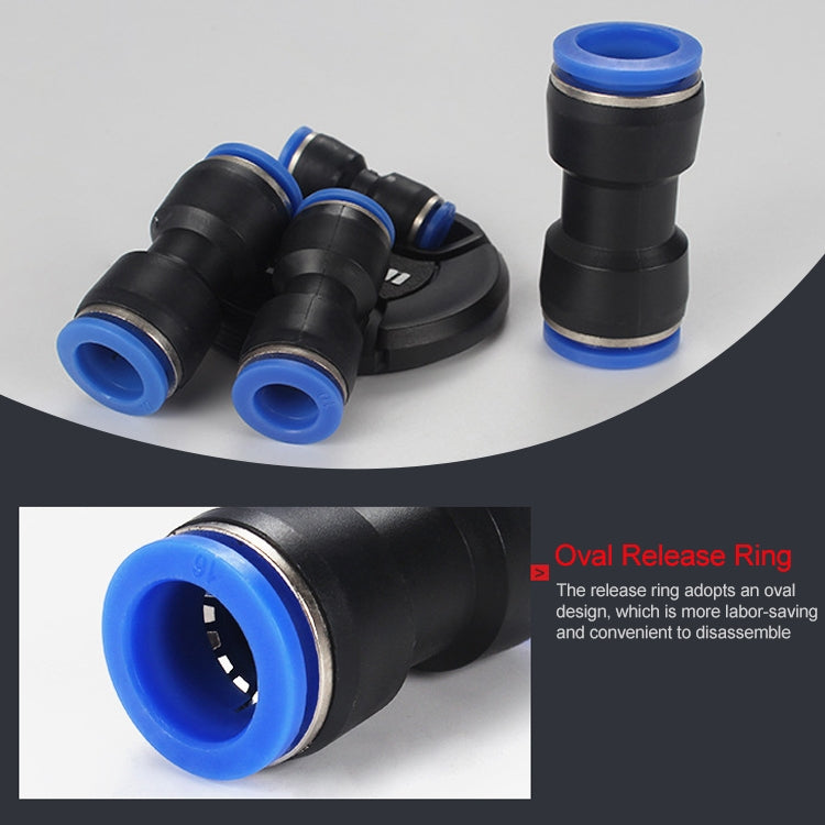 PU-16 LAIZE 10pcs PU Plastic Straight Pneumatic Quick Fitting Connector