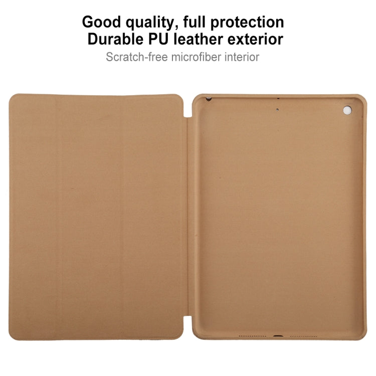 For iPad 10.2 Horizontal Flip Smart Leather Case with Three-folding Holder