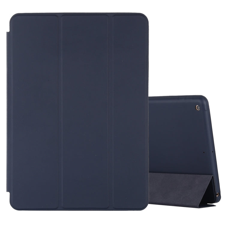 For iPad 10.2 Horizontal Flip Smart Leather Case with Three-folding Holder