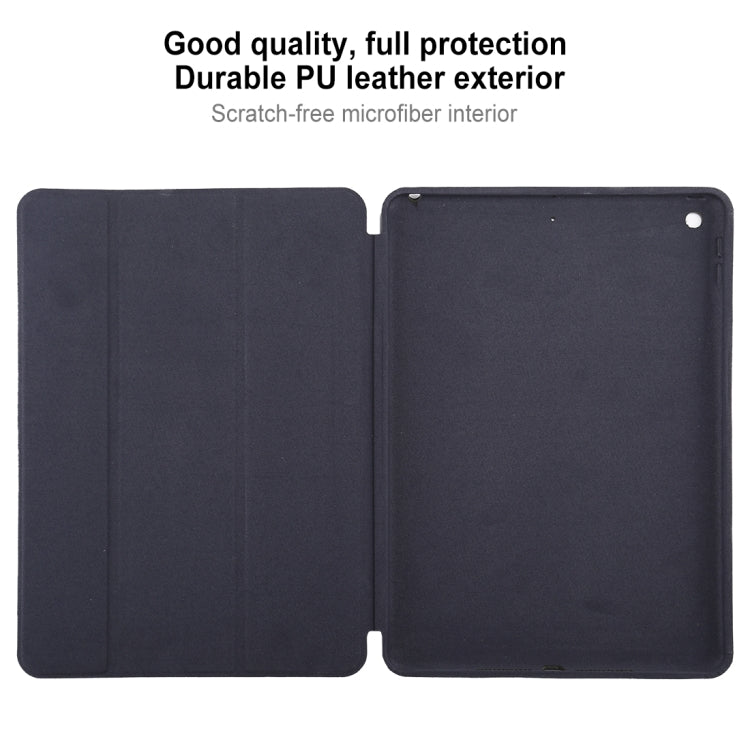 For iPad 10.2 Horizontal Flip Smart Leather Case with Three-folding Holder