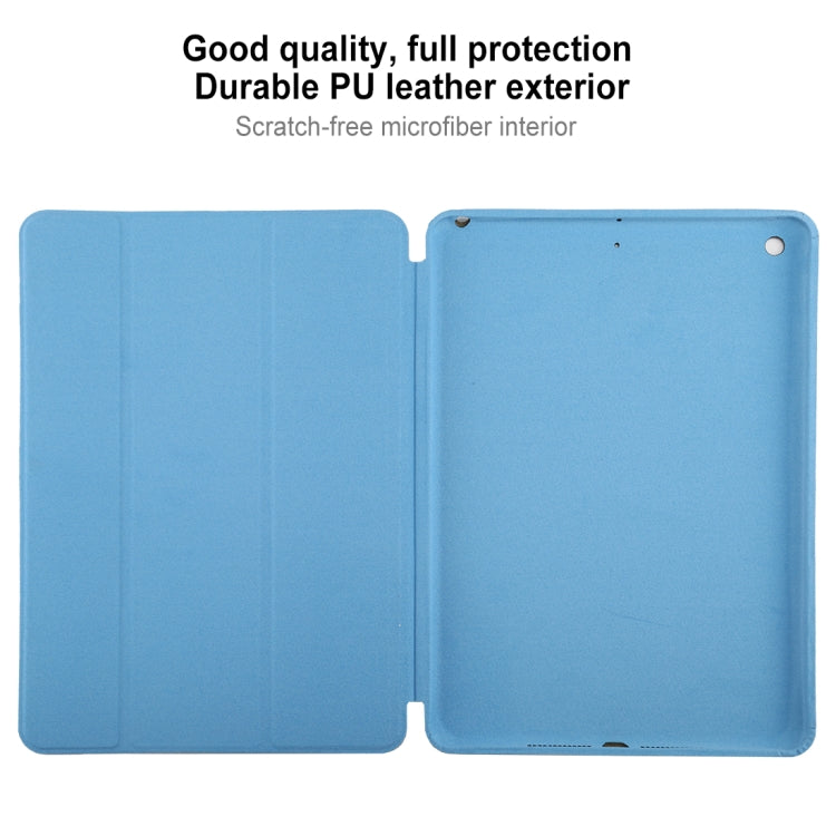 For iPad 10.2 Horizontal Flip Smart Leather Case with Three-folding Holder