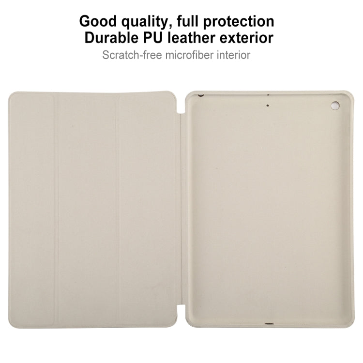 For iPad 10.2 Horizontal Flip Smart Leather Case with Three-folding Holder
