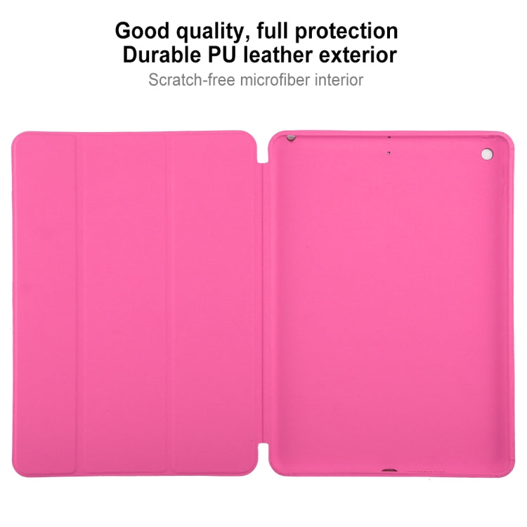 For iPad 10.2 Horizontal Flip Smart Leather Case with Three-folding Holder