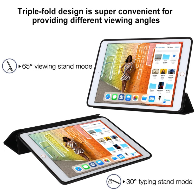 For iPad Air 3 10.5 inch Horizontal Flip Smart Leather Case with Three-folding Holder