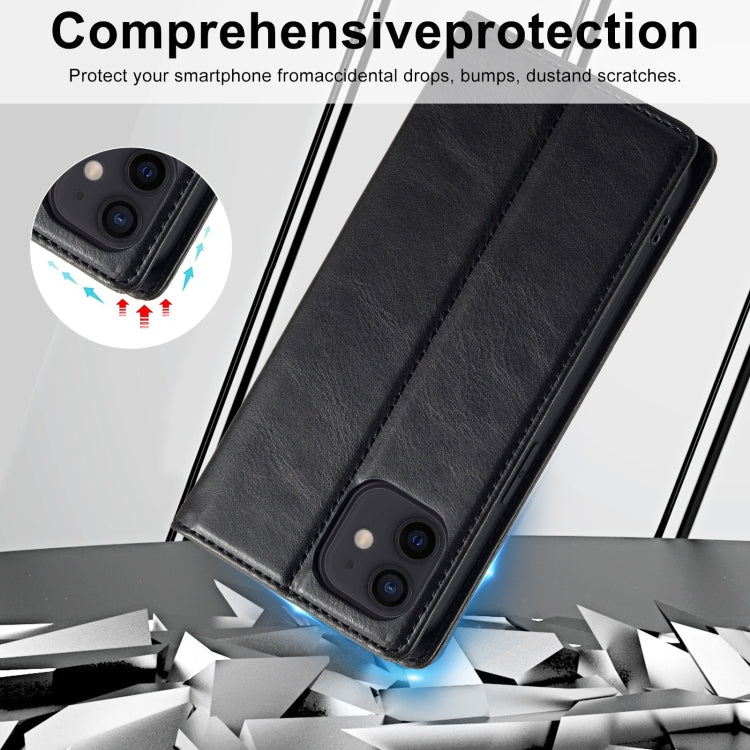For iPhone 12 mini LC.IMEEKE RFID Anti-theft Leather Phone Case