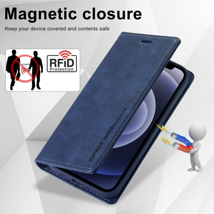 For iPhone 12 mini LC.IMEEKE RFID Anti-theft Leather Phone Case
