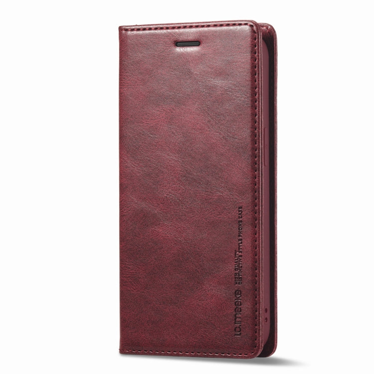 For iPhone 12 mini LC.IMEEKE RFID Anti-theft Leather Phone Case