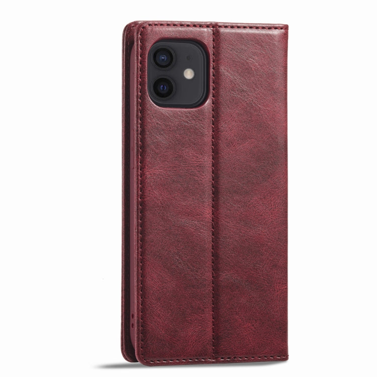 For iPhone 12 mini LC.IMEEKE RFID Anti-theft Leather Phone Case