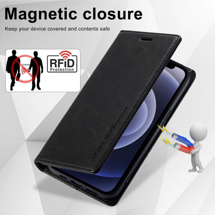 For iPhone 11 LC.IMEEKE RFID Anti-theft Leather Phone Case