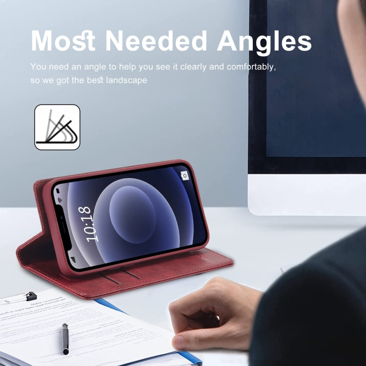 For iPhone 11 LC.IMEEKE RFID Anti-theft Leather Phone Case