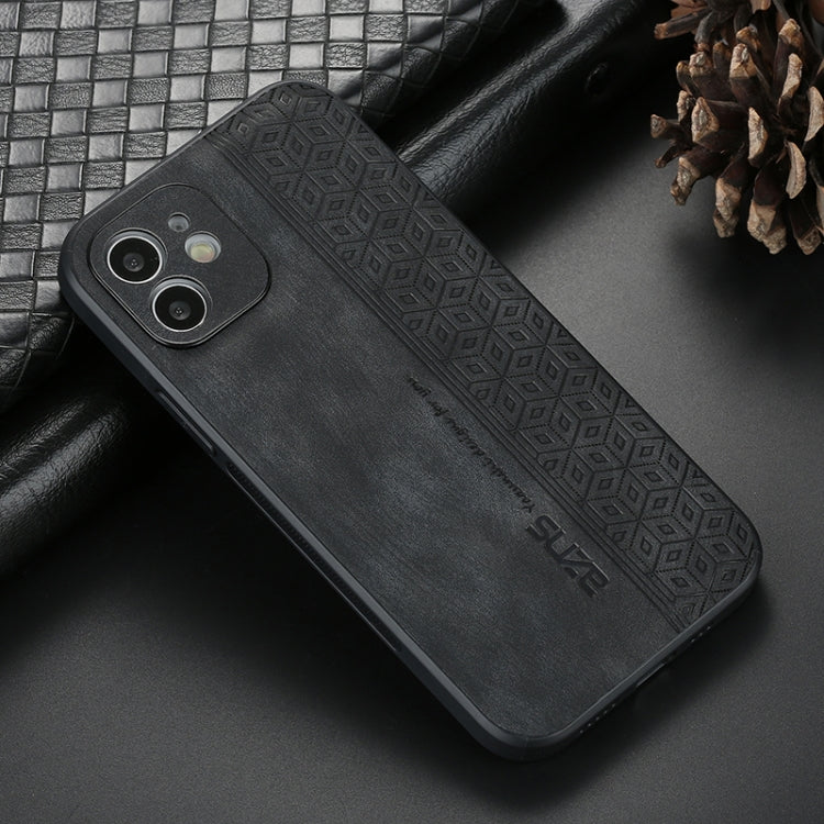 For iPhone 12 AZNS 3D Embossed Skin Feel Phone Case