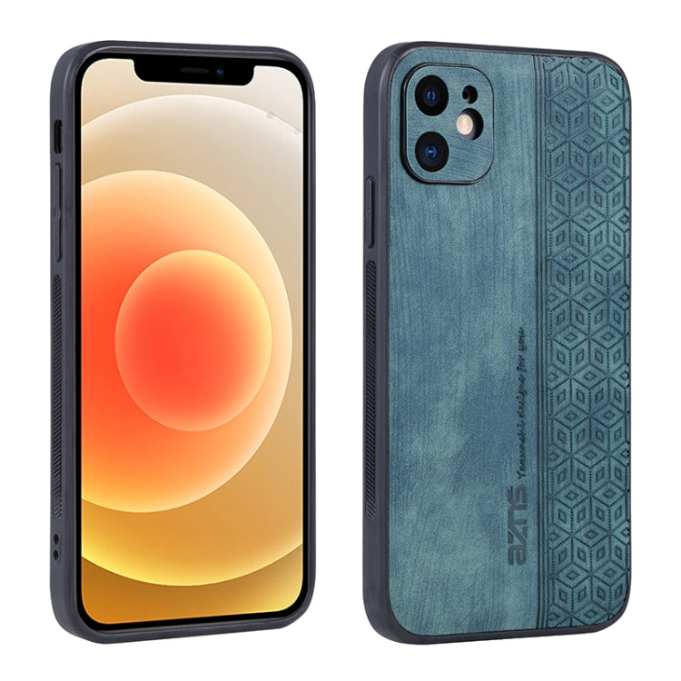 For iPhone 12 AZNS 3D Embossed Skin Feel Phone Case