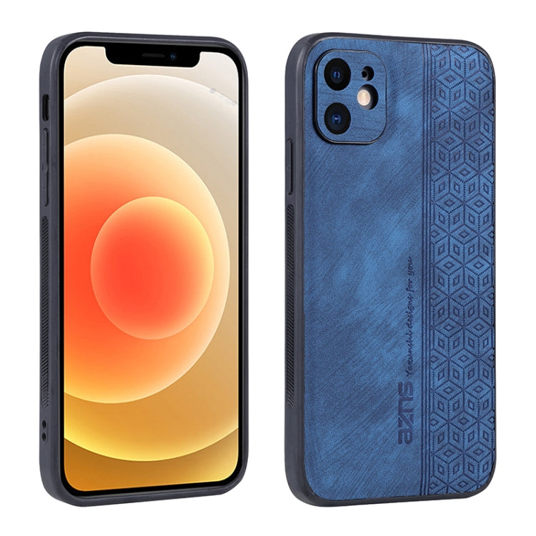For iPhone 12 AZNS 3D Embossed Skin Feel Phone Case
