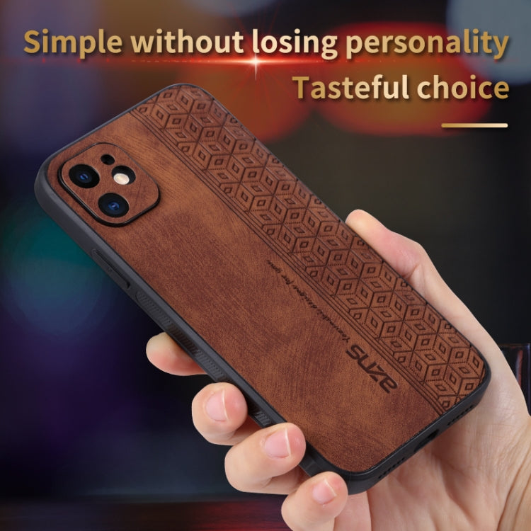 For iPhone 11 AZNS 3D Embossed Skin Feel Phone Case