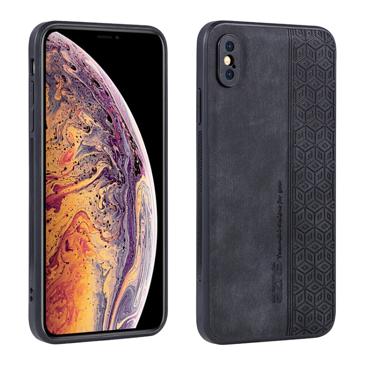 For iPhone X / XS AZNS 3D Embossed Skin Feel Phone Case