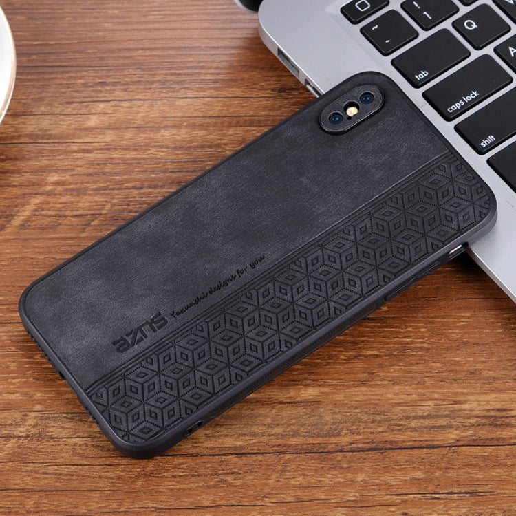 For iPhone XS Max AZNS 3D Embossed Skin Feel Phone Case