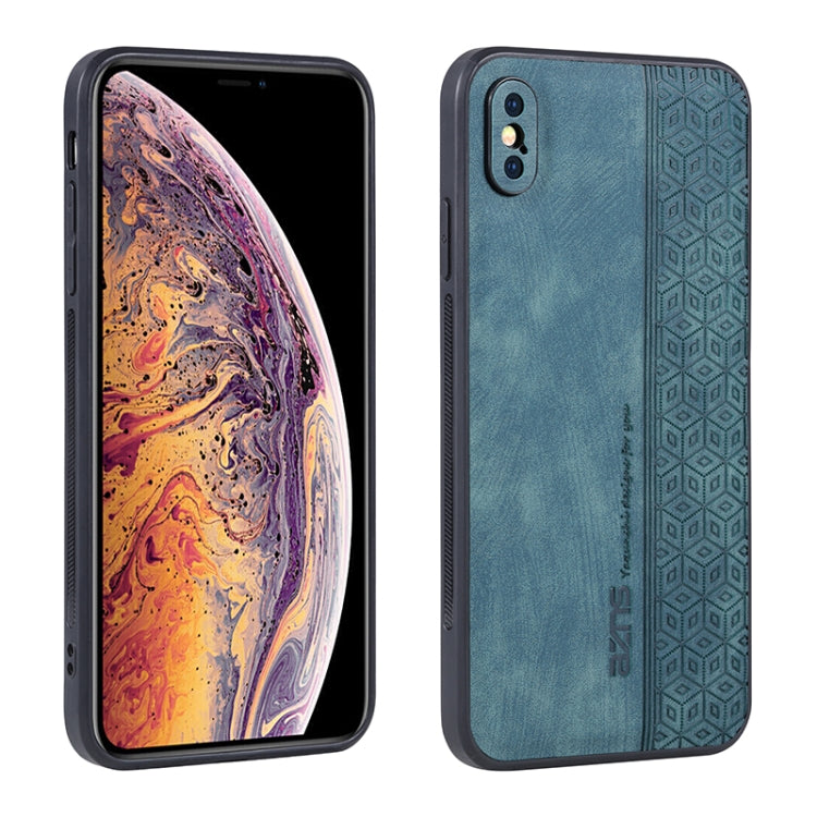 For iPhone XS Max AZNS 3D Embossed Skin Feel Phone Case