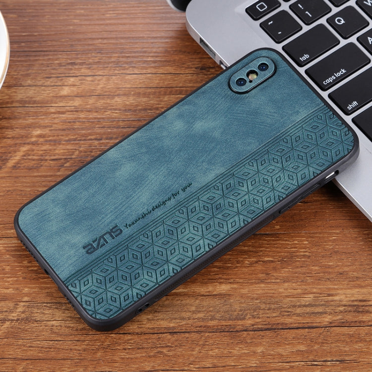 For iPhone XS Max AZNS 3D Embossed Skin Feel Phone Case
