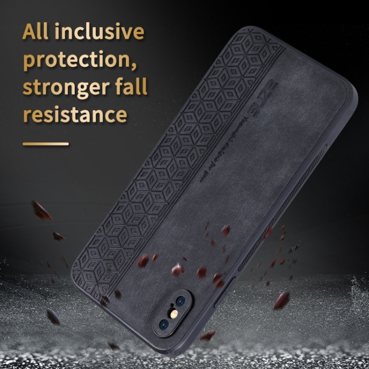 For iPhone XS Max AZNS 3D Embossed Skin Feel Phone Case