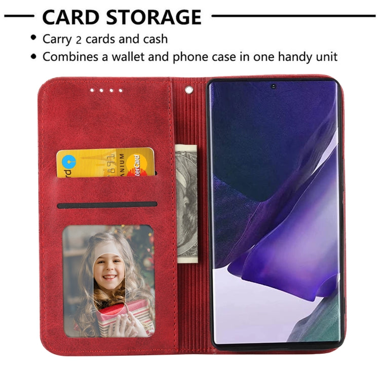 For Samsung Galaxy S22 Ultra 5G Cubic Grid Calf Texture Magnetic Closure Leather Phone Case