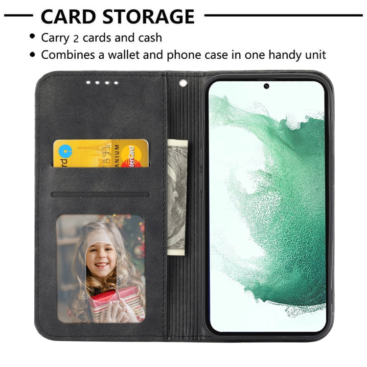 For Samsung Galaxy S21 5G Cubic Grid Calf Texture Magnetic Closure Leather Phone Case