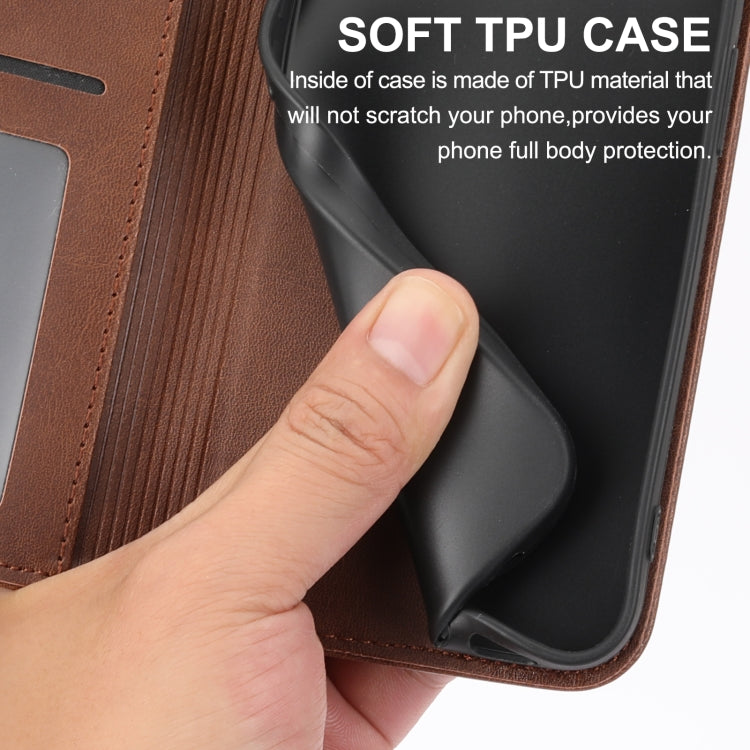 For Samsung Galaxy S21 5G Cubic Grid Calf Texture Magnetic Closure Leather Phone Case