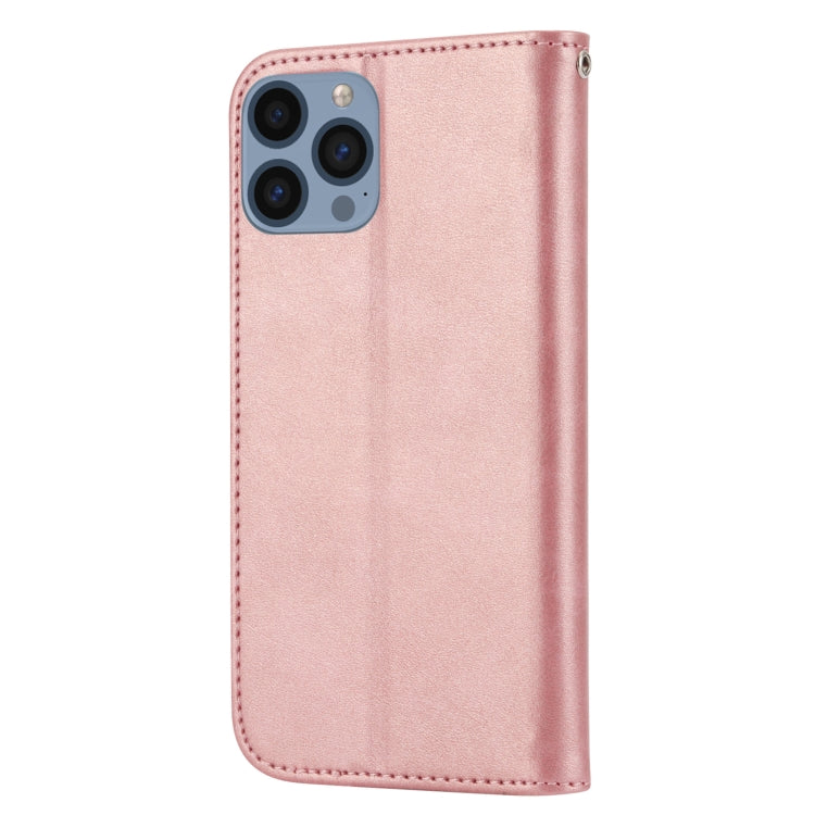 For iPhone 14 Pro Max Cubic Grid Calf Texture Magnetic Closure Leather Phone Case
