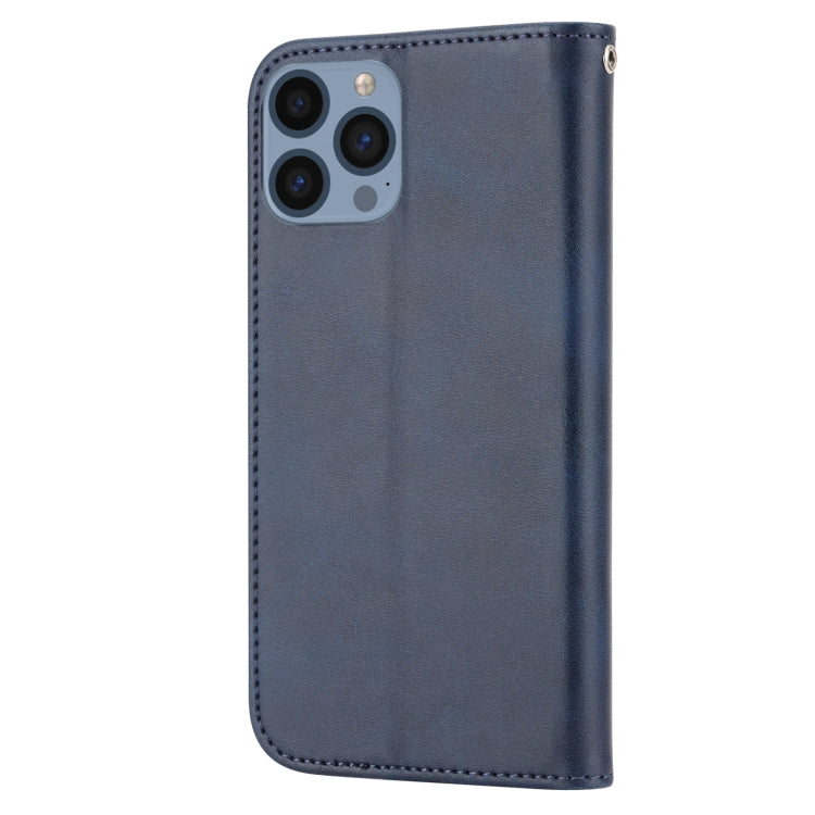 For iPhone 13 Pro Cubic Grid Calf Texture Magnetic Closure Leather Phone Case