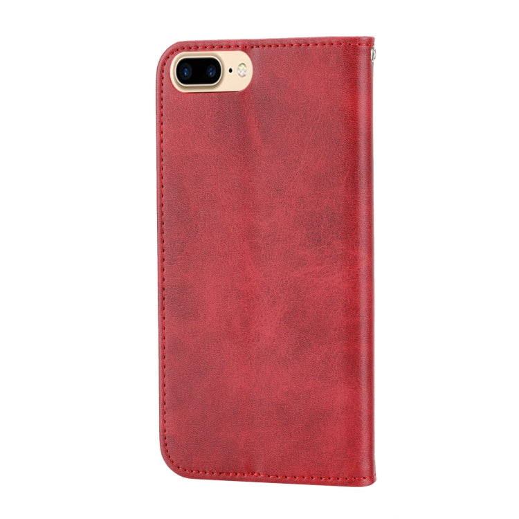 For iPhone SE 2022 / SE 2020 / 7 / 8 Cubic Grid Calf Texture Magnetic Closure Leather Phone Case