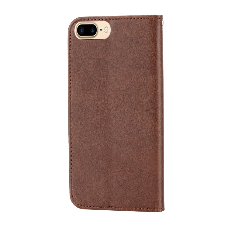 For iPhone SE 2022 / SE 2020 / 7 / 8 Cubic Grid Calf Texture Magnetic Closure Leather Phone Case