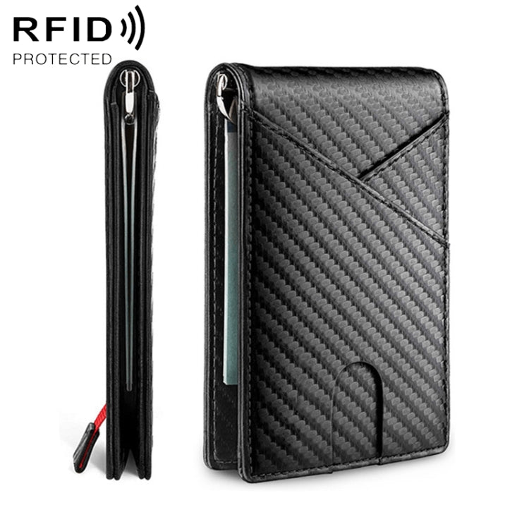W2108A1 RFID Carbon fiber Business Wallet For Men